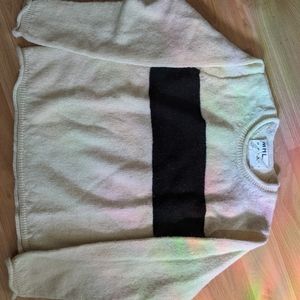 Margaret Howell medium black stripe wool sweater